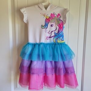 Jojo Siwa Hooded Unicorn Tutu Dress XS 4-5